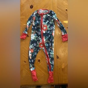 Little Sleepies Holiday Poinsettia Pajamas